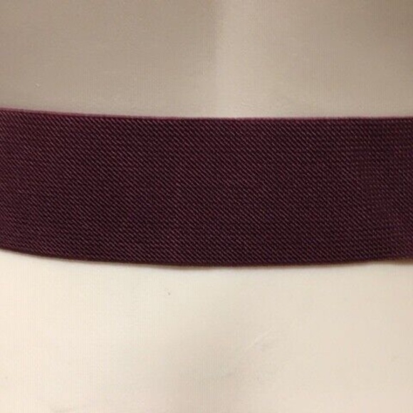 COPY  INC International Concepts Geometric Covered Buckle Stretch Belt, Wine S/M - Picture 3 of 5
